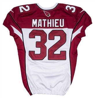 2014 Tyrann Mathieu Game Used Arizona Cardinals Road Jersey Used on 10/5/14 (NFL-PSA/DNA)